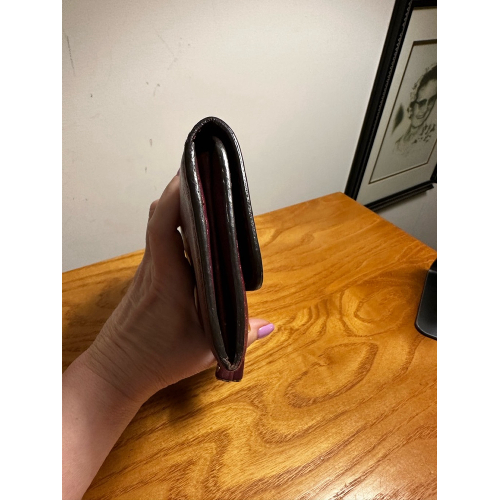 Chloe Burgundy Leather Long Flap Wallet - Picture 5 of 14